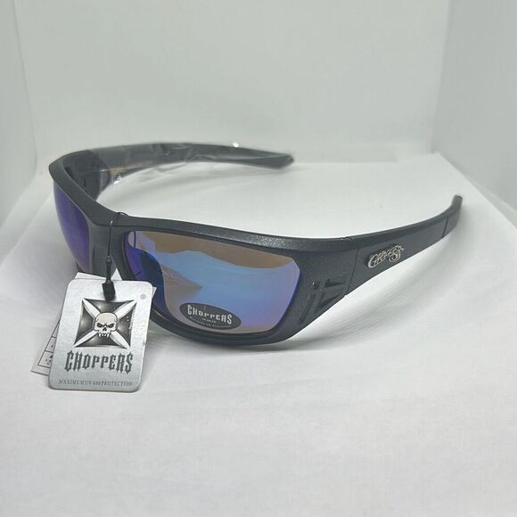 Choppers Biker Mens Mirrored Sunglasses - Picture 1 of 3